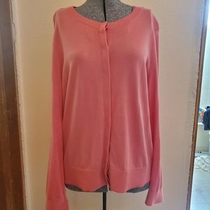 Loft pink cardigan